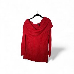 Torrid Red Cowl Neck Long Sleeve Sweater Size Large (0)